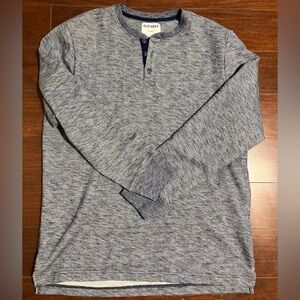Old Navy Blue Heather Henley Shirt